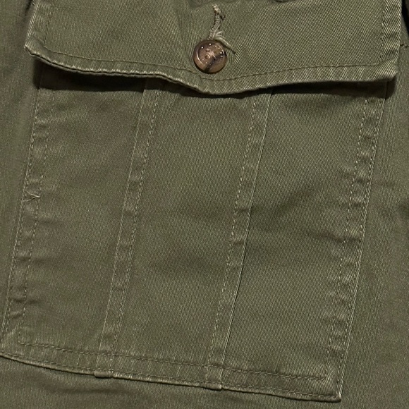 Terra & Sky Women's Shorts Green Tie High Waist Pockets 2X (20-22) - Picture 2 of 3